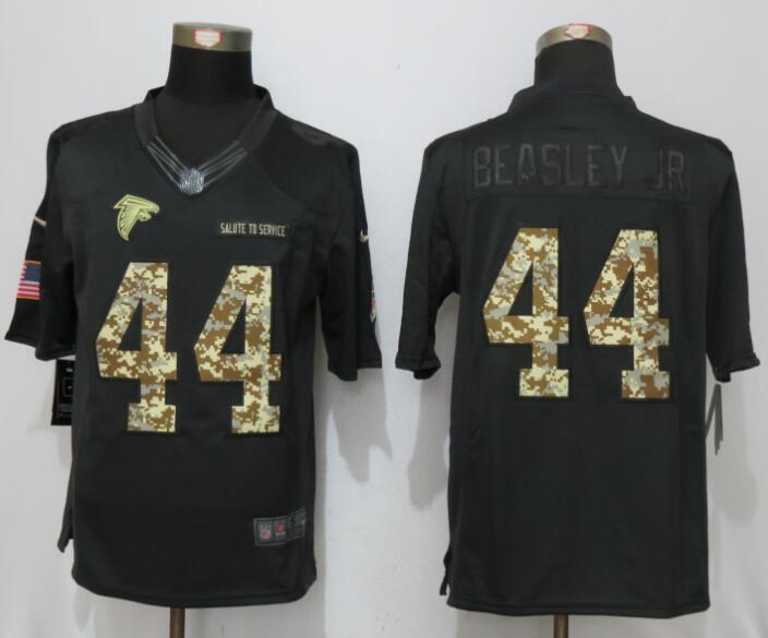 New Nike Atlanta Falcons #44 Beasley jr Anthracite Salute To Service Limited Jersey->atlanta falcons->NFL Jersey